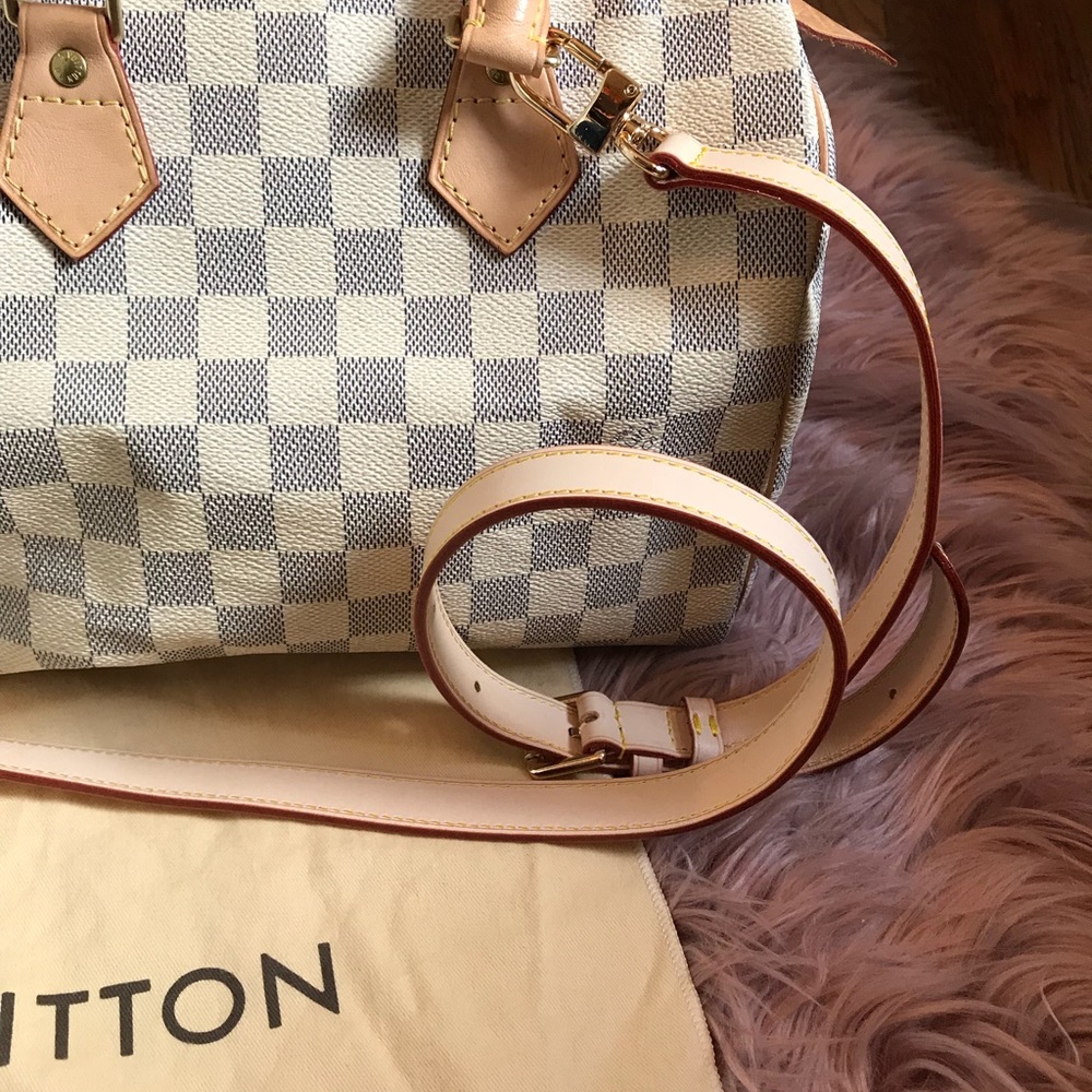 Auth Louis Vuitton SPEEDY 25 w Crossbody Strap - Picture 4 of 8